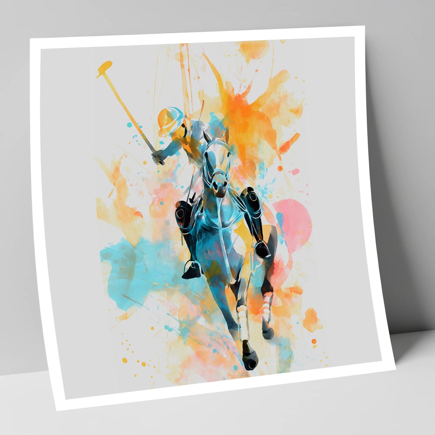 The Decisive Strike polo horse art print