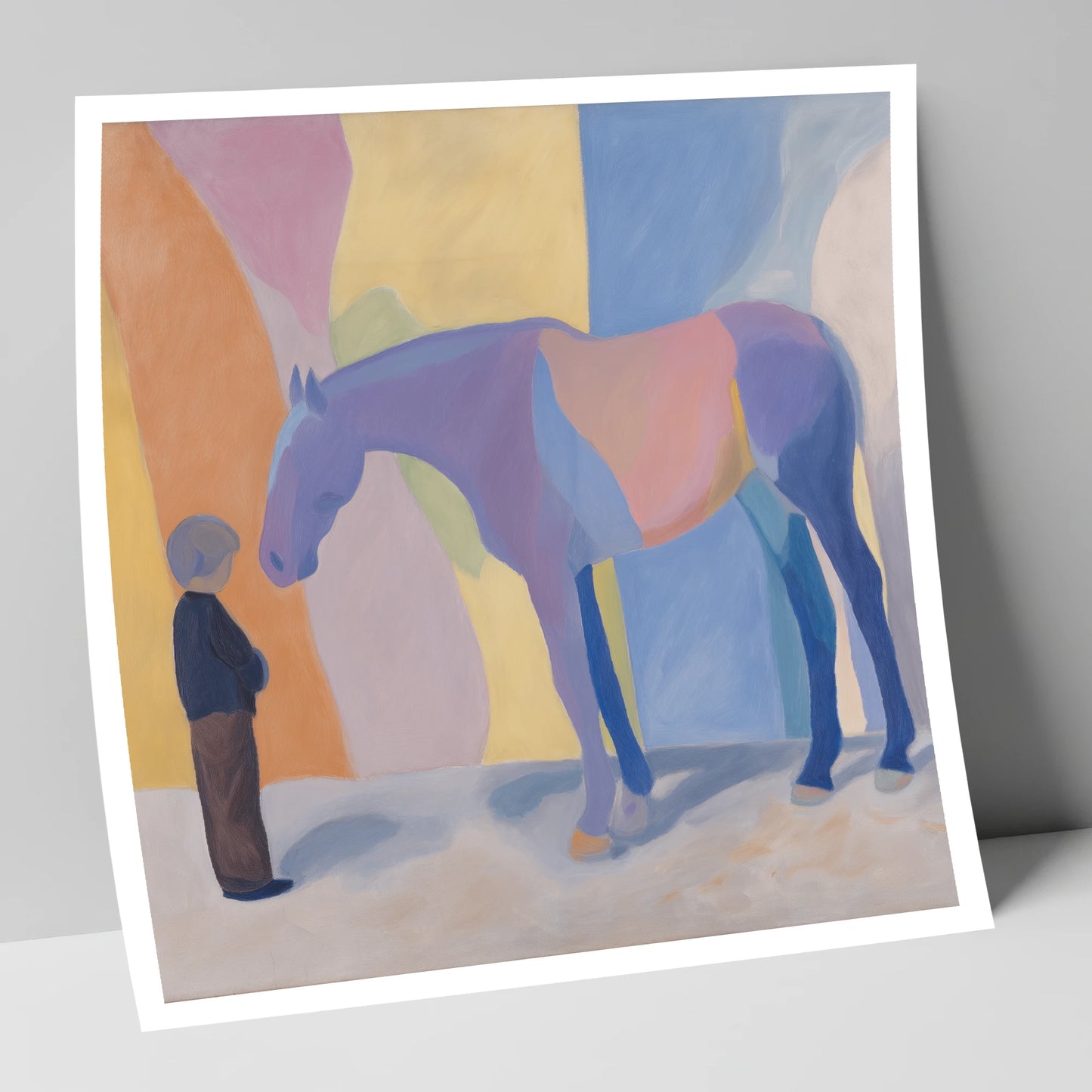 Shared Silence horse & rider art print