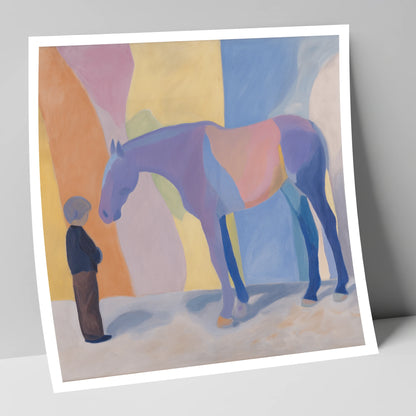 Shared Silence horse & rider art print