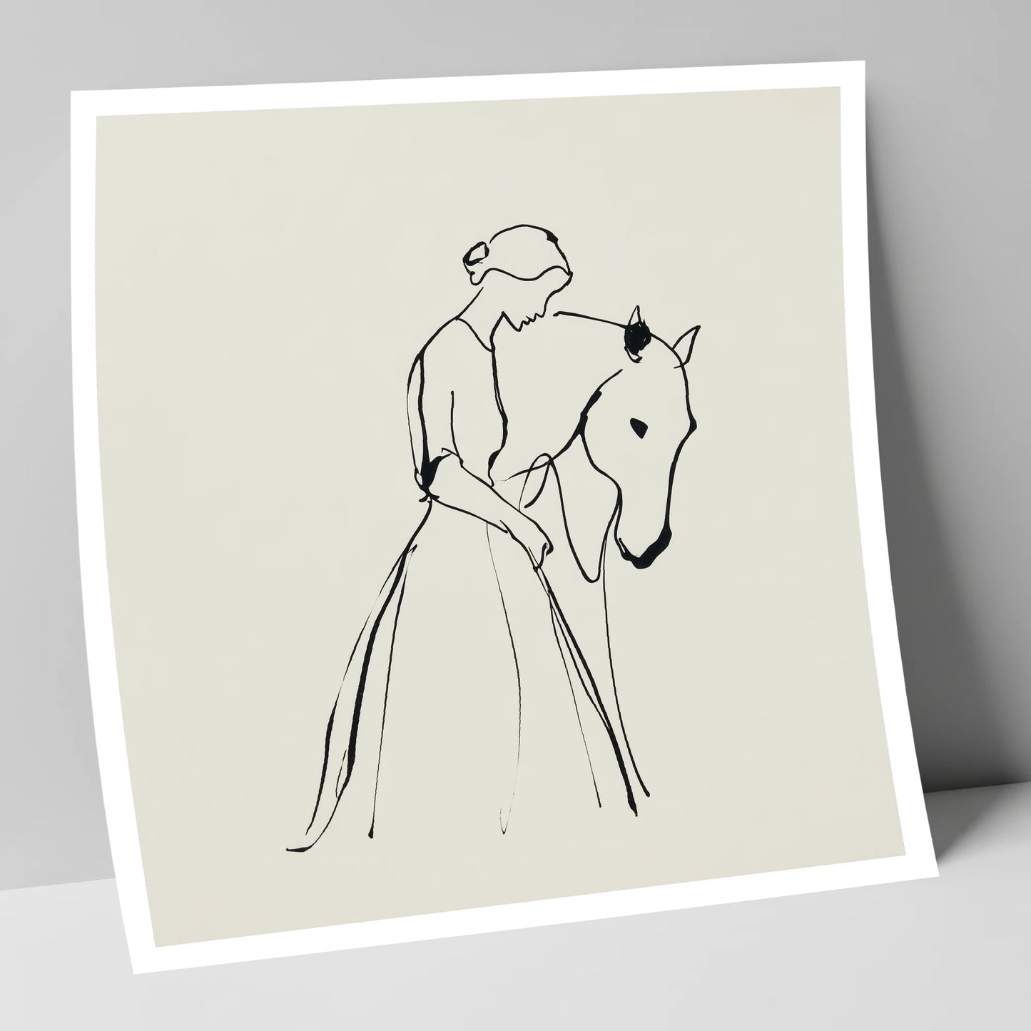 Elegant Connection horse & rider art print