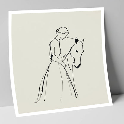 Elegant Connection horse & rider art print
