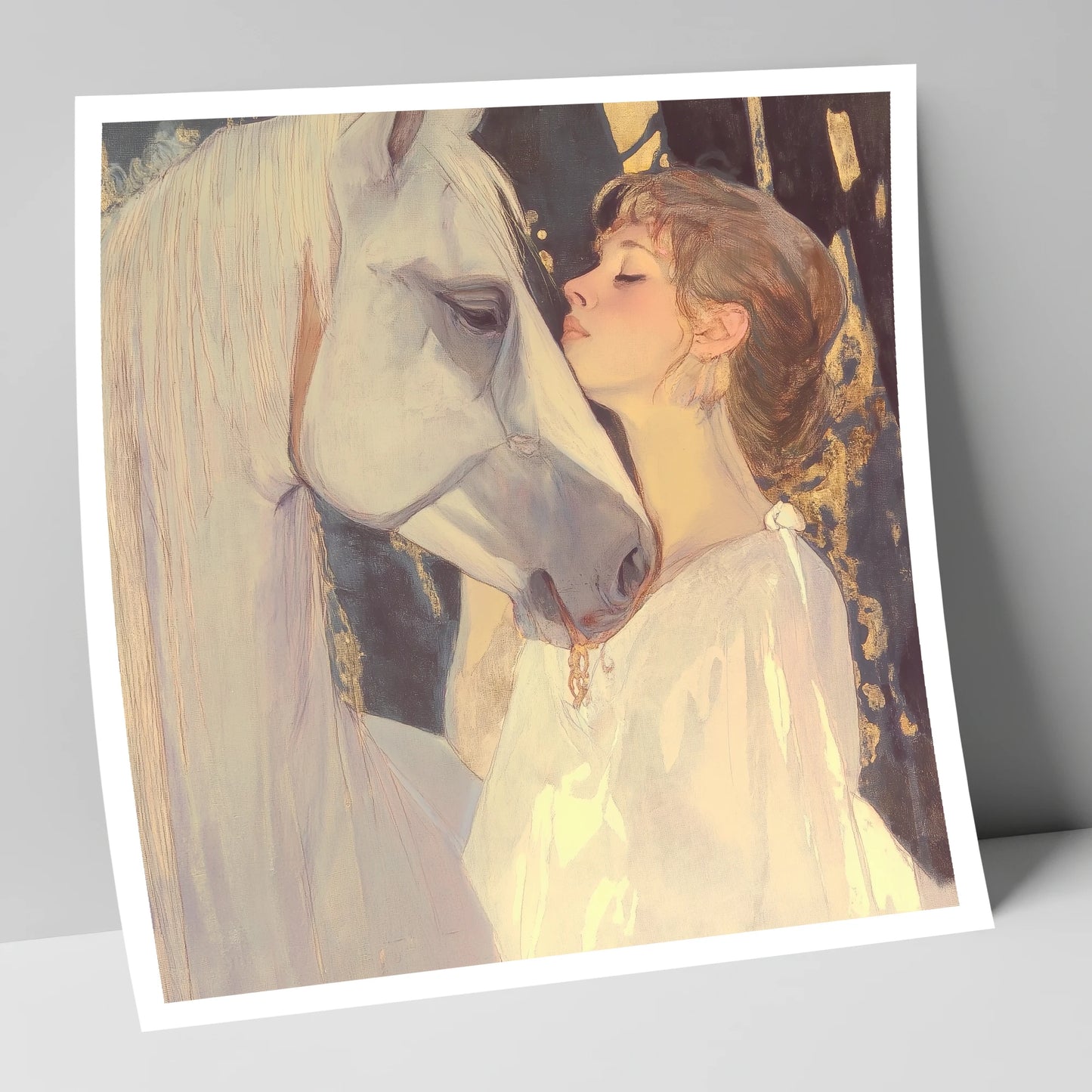 A Luminous Bond horse & rider art print