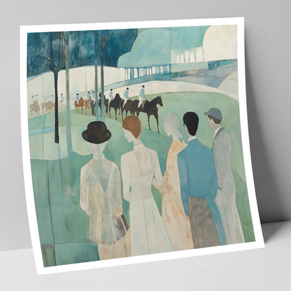 Before the Off racing horse art print