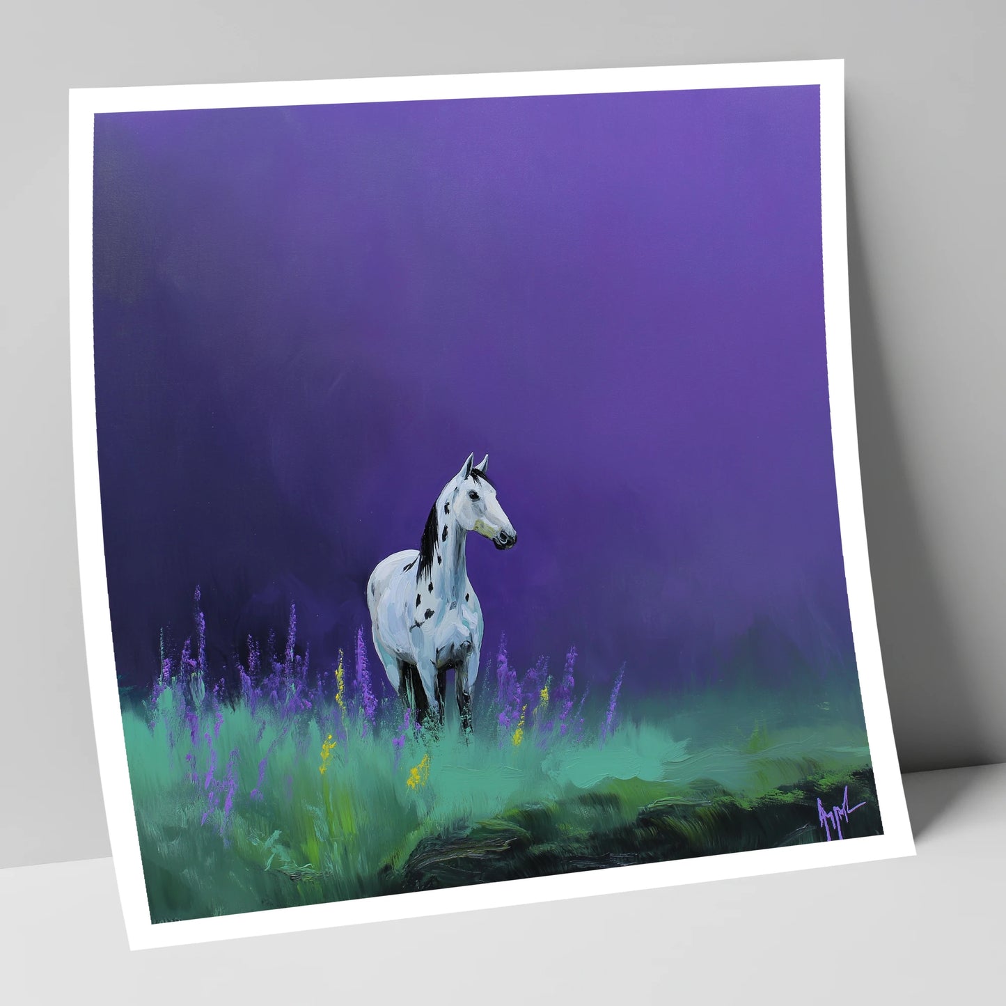 Twilight Appaloosa horse breed art print