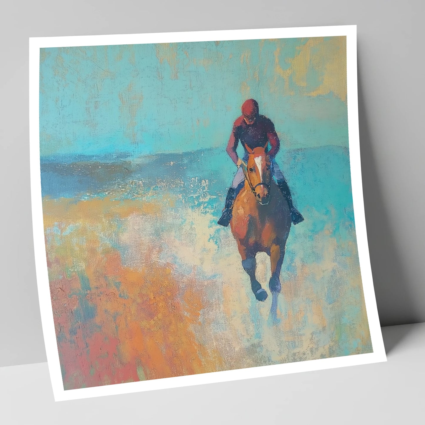 The Morning Gallop racing horse art print