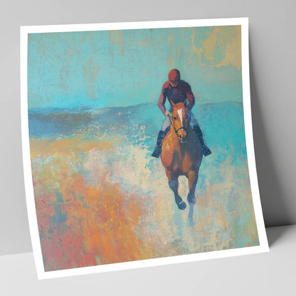 The Morning Gallop racing horse art print