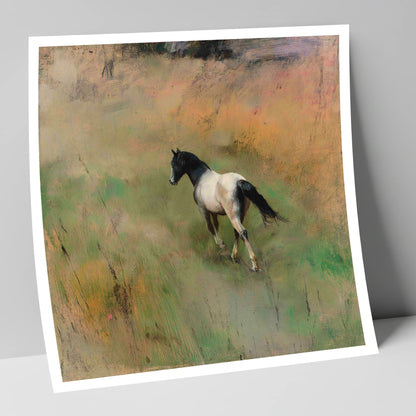 Through the Summer Grass horse landscape art print
