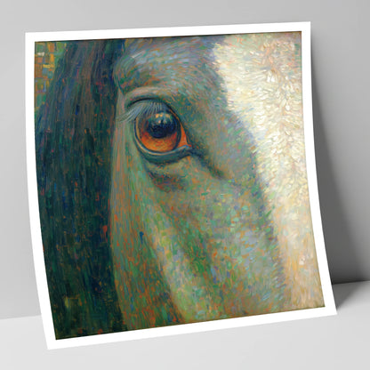 The Luminous Gaze horse portrait art print