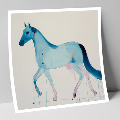 Cerulean Grace horse breed art print