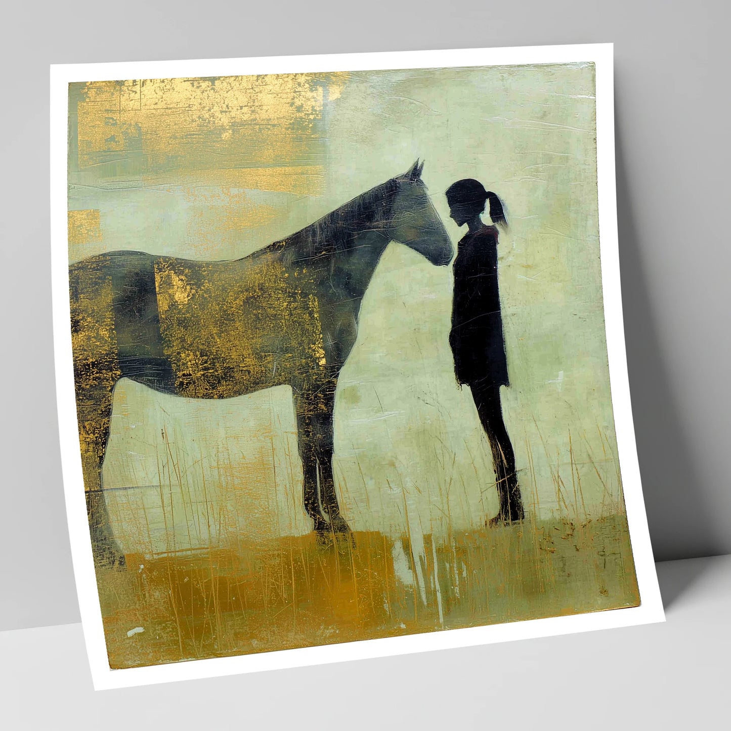 The Golden Bond horse & rider art print