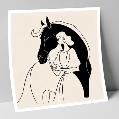 The Unspoken Bond horse & rider art print
