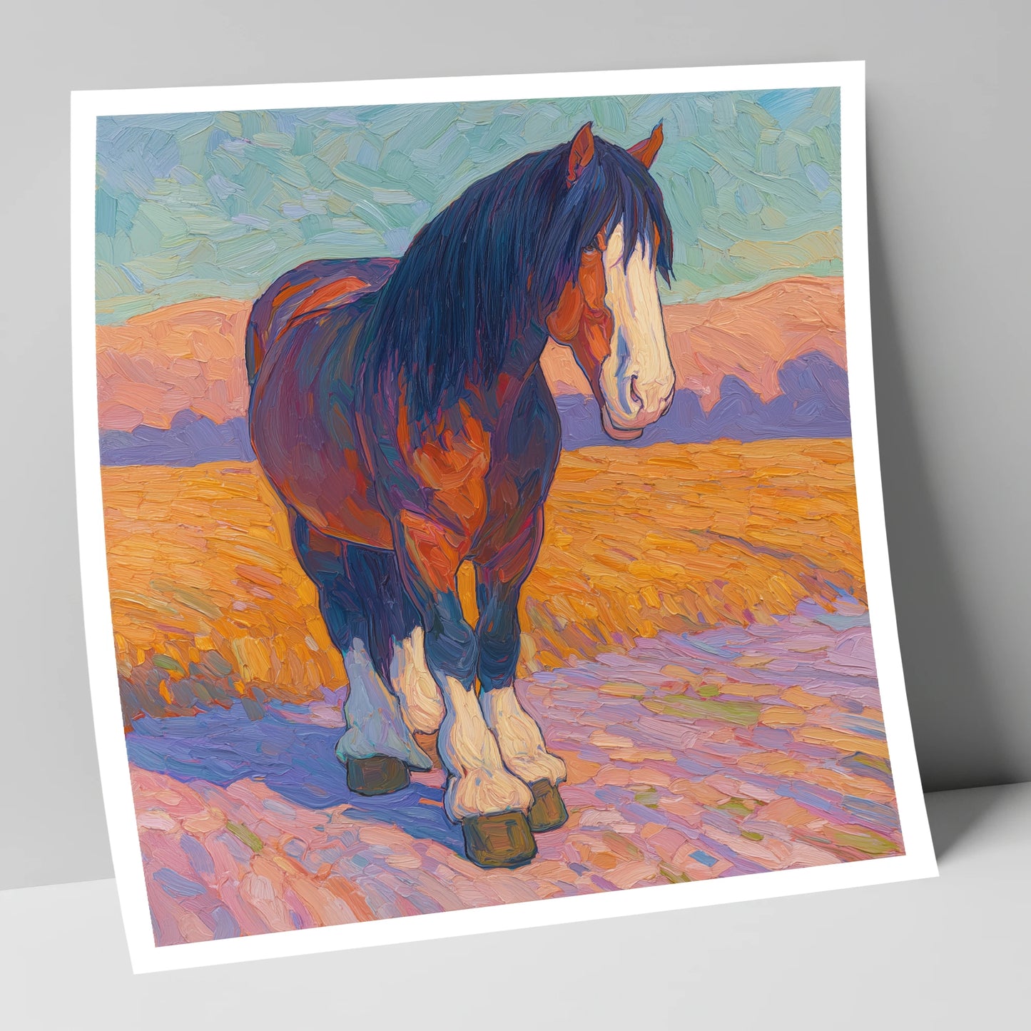Vivid Heavy Horse horse breed art print