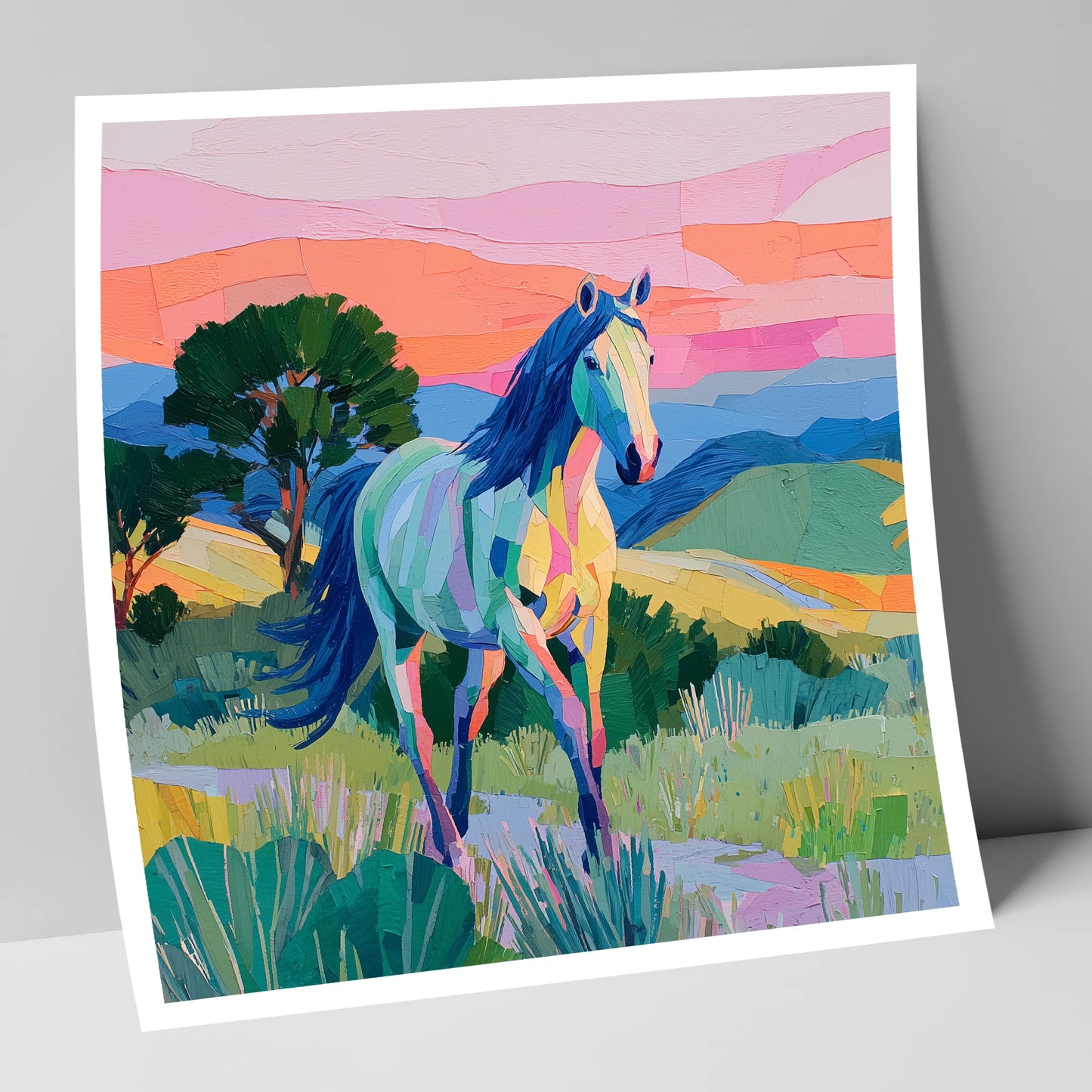 The Vivid Stride horse breed art print