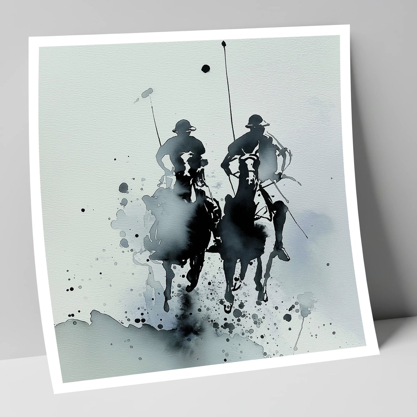 Charge of the Chukka polo horse art print