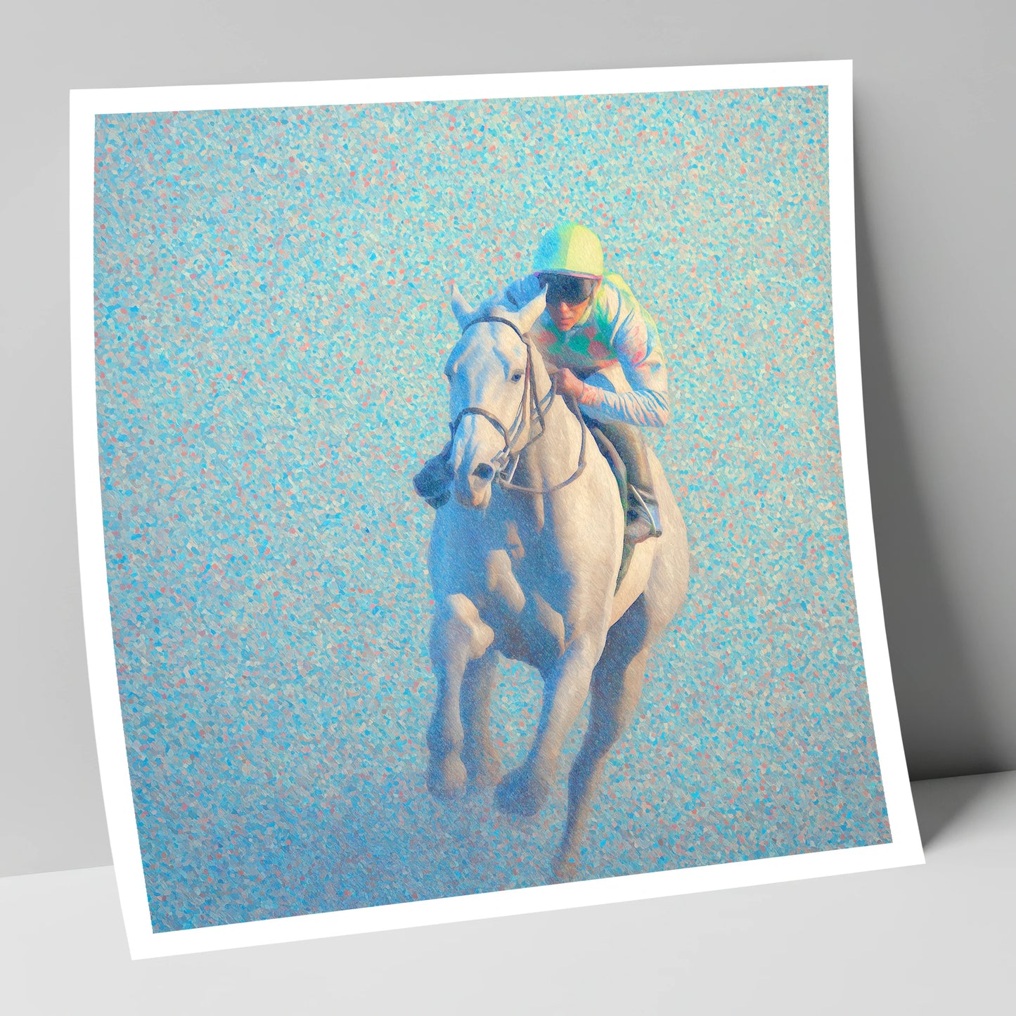Luminous Gallop racing horse art print