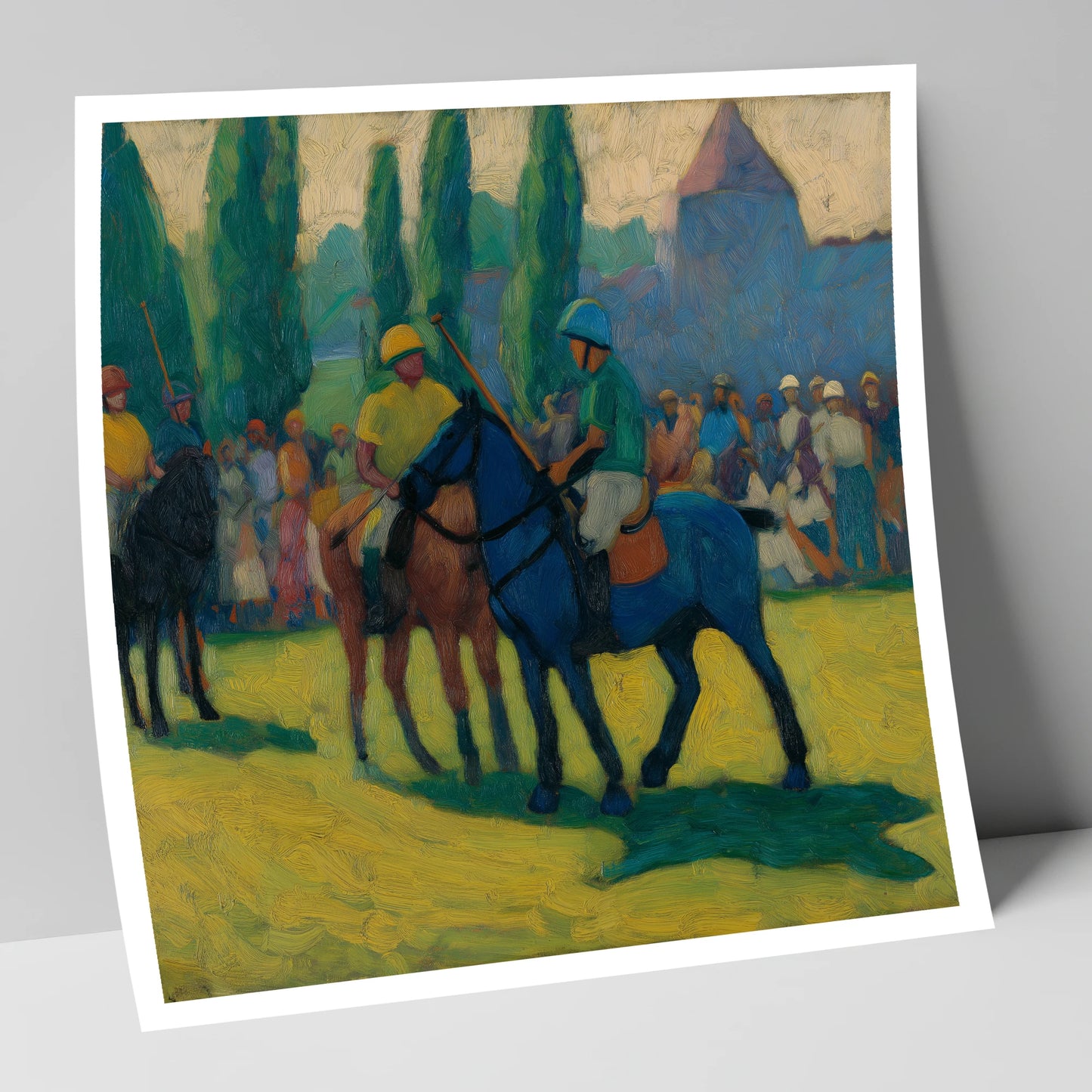 Before the Chukka polo horse art print