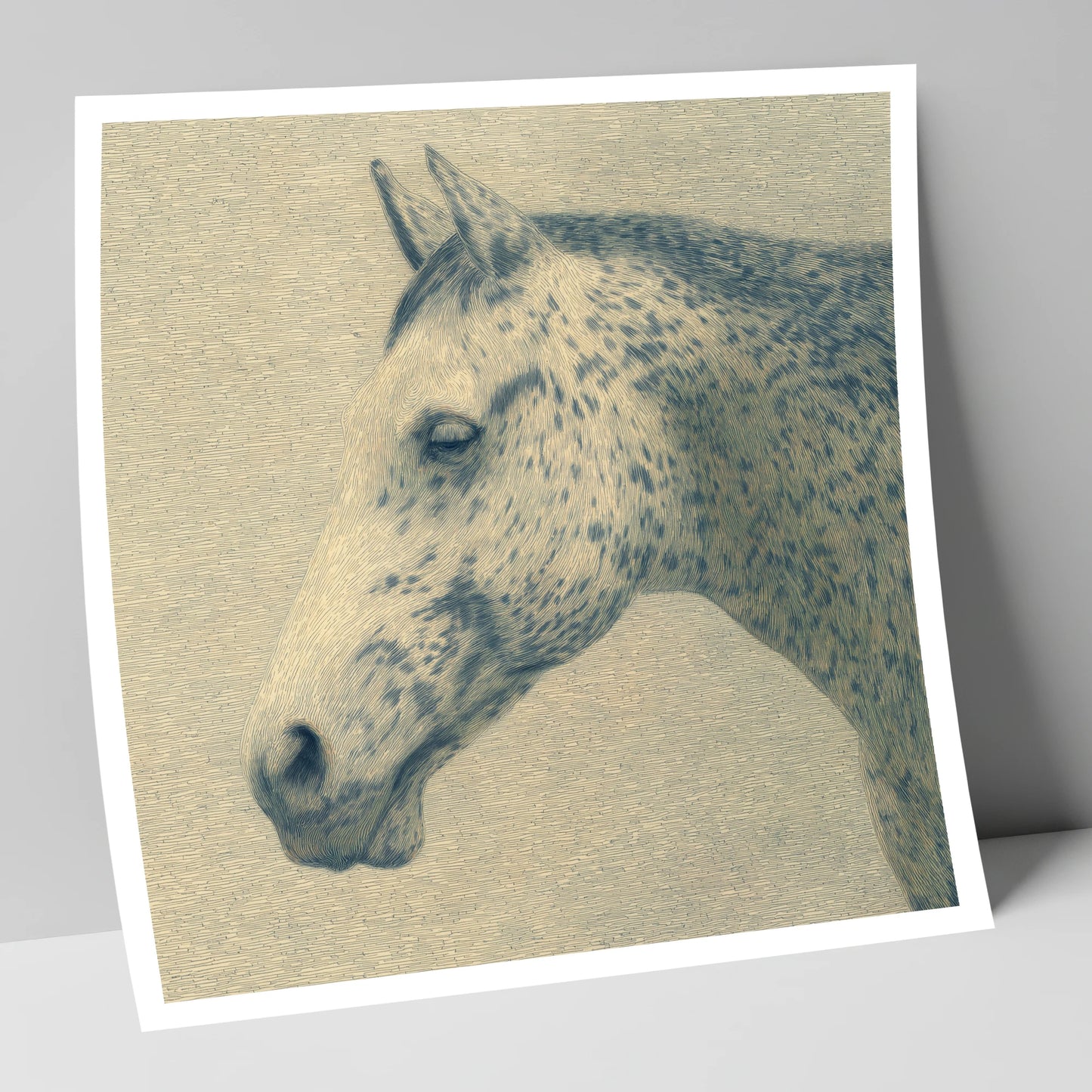 Meticulous Equine Profile horse breed art print