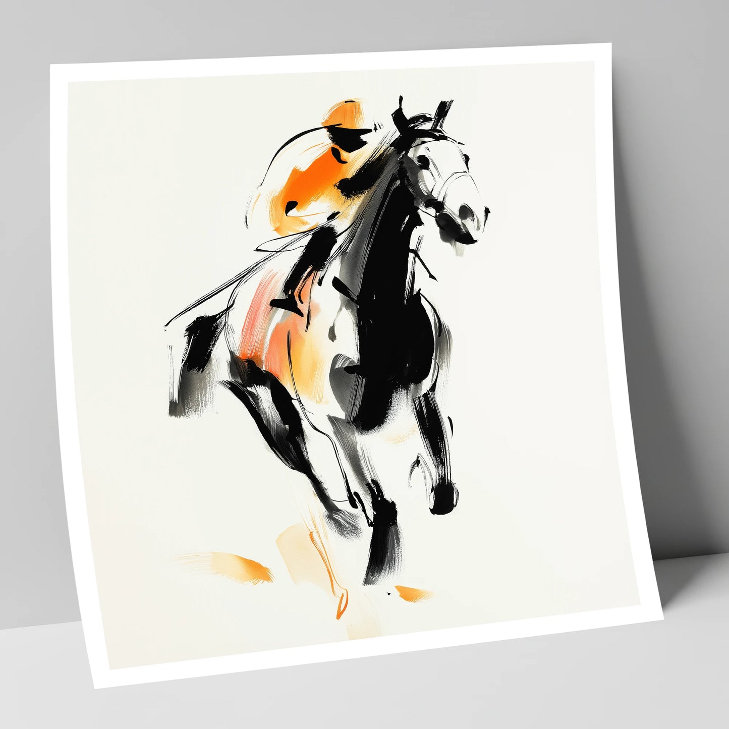 The Amber Sprint racing horse art print