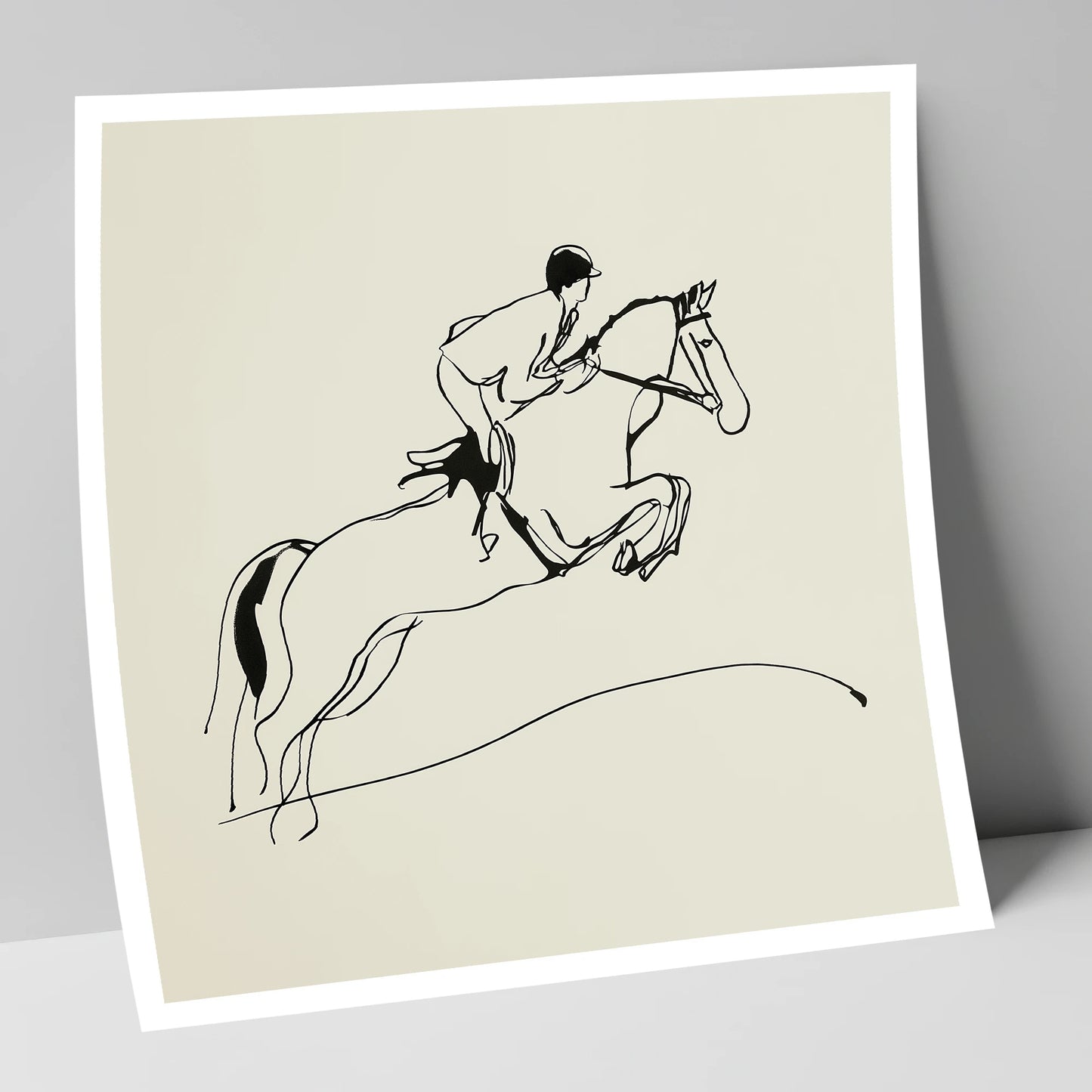 The Perfect Arc show jumping horse art print