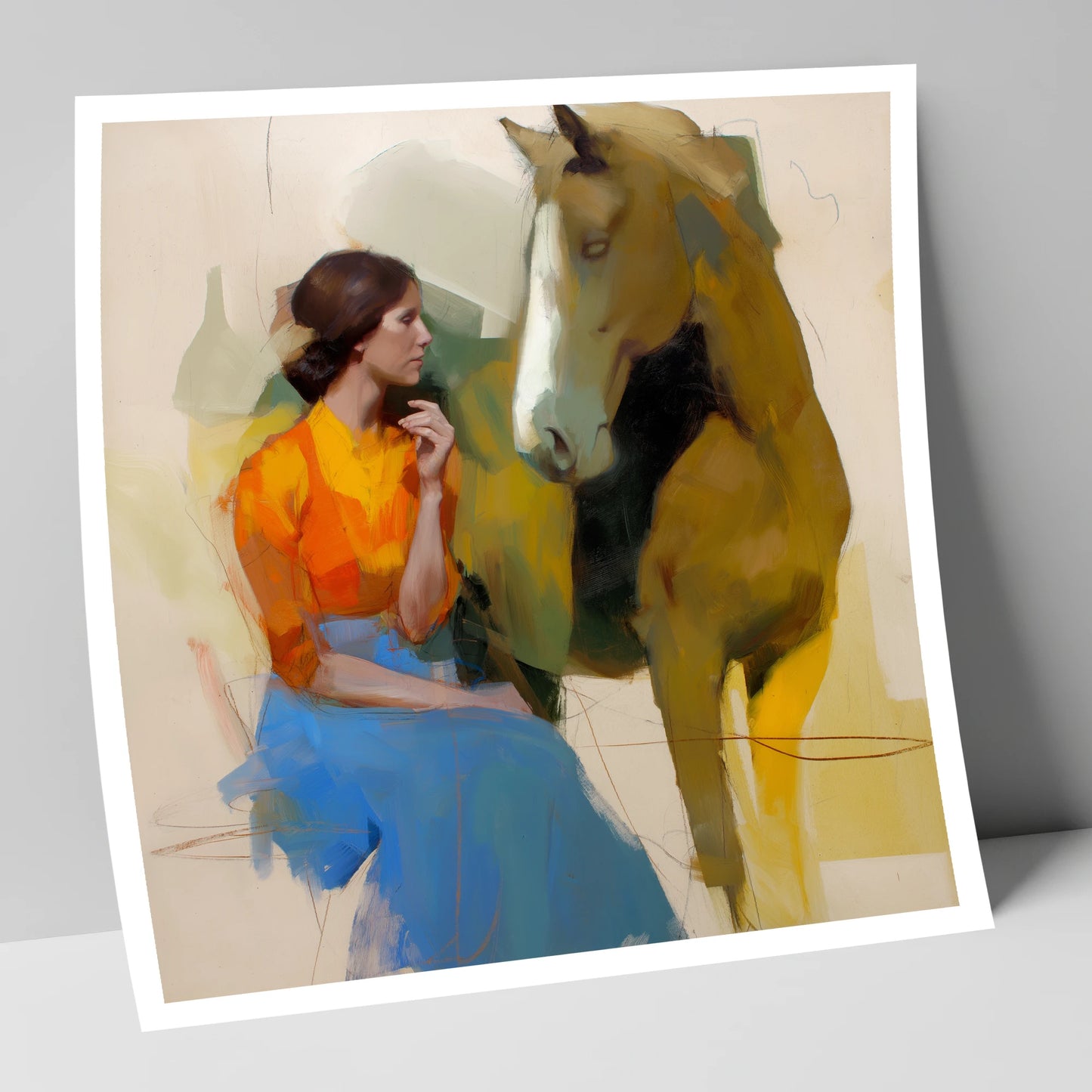 The Quiet Connection horse & rider art print