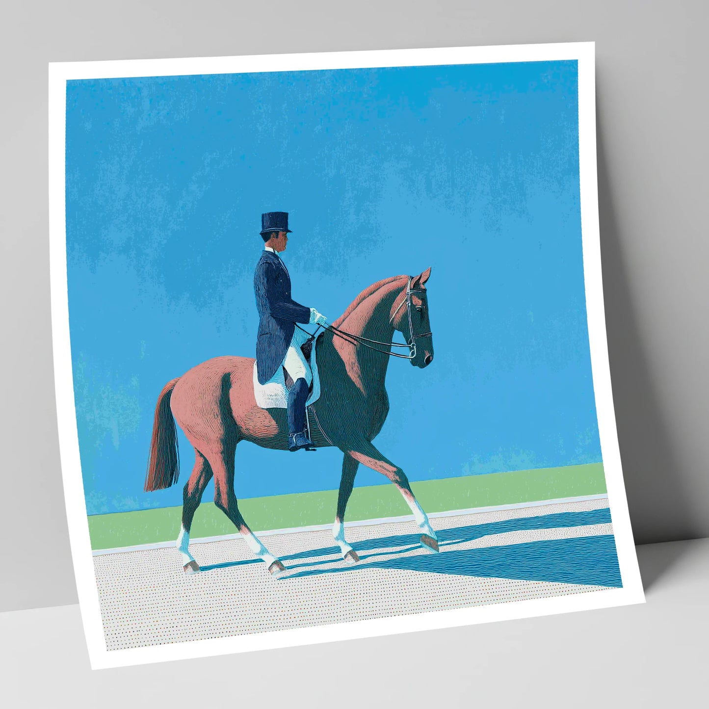 Collected Harmony dressage horse art print
