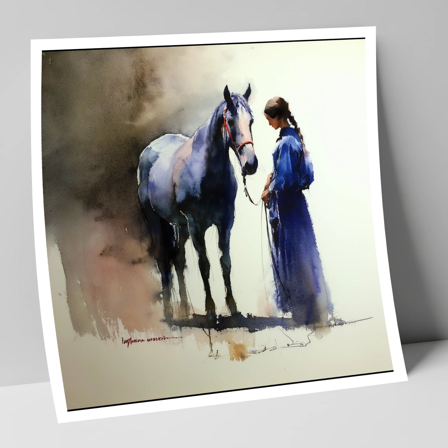 The Silent Bond horse & rider art print