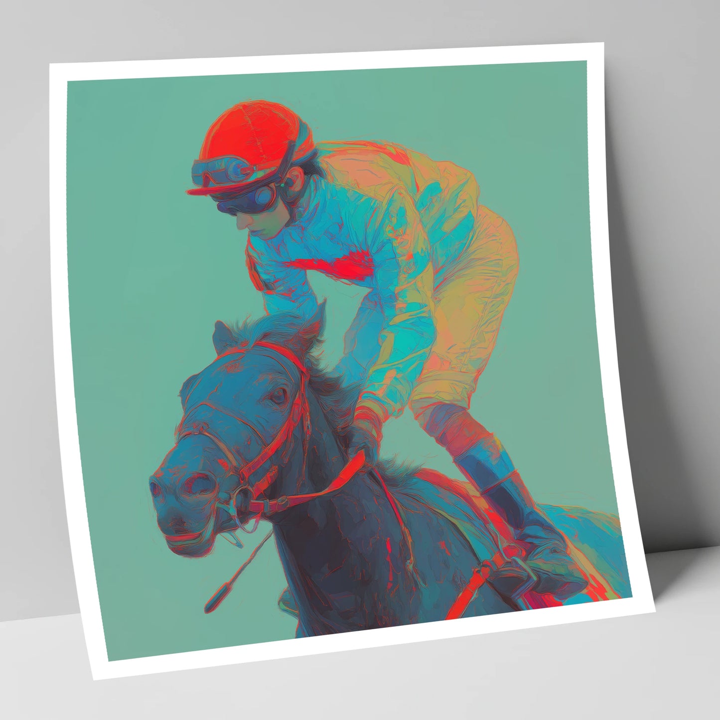 Electric Furlong racing horse art print