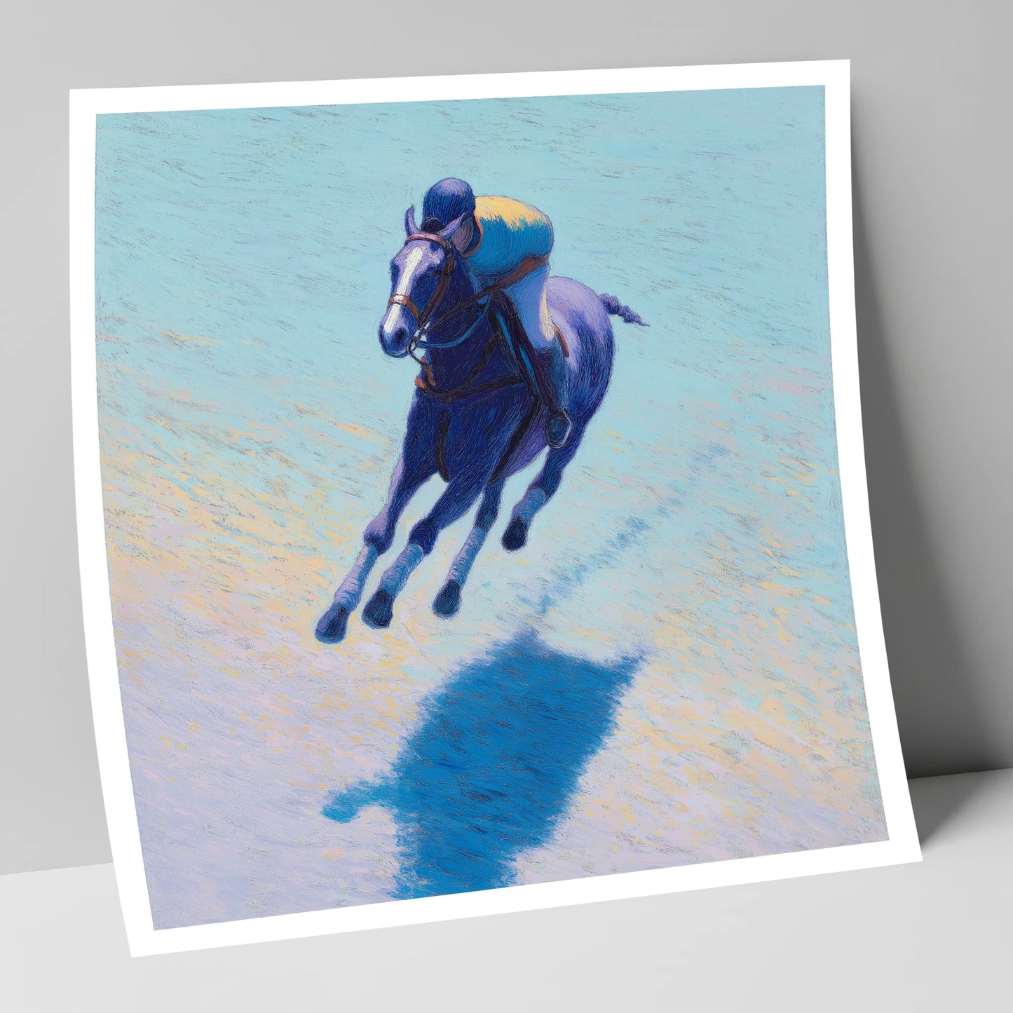 The Indigo Gallop polo horse art print