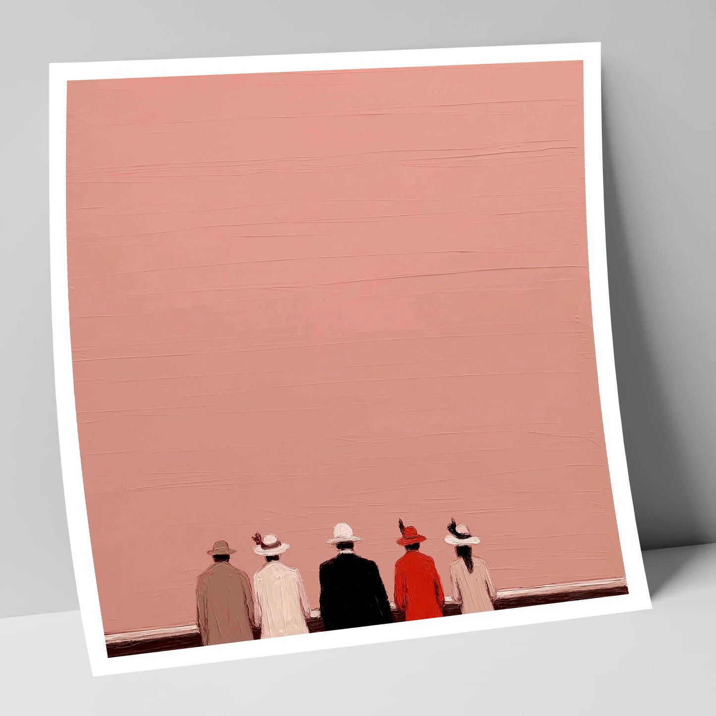 Anticipation at the Rails racing horse art print