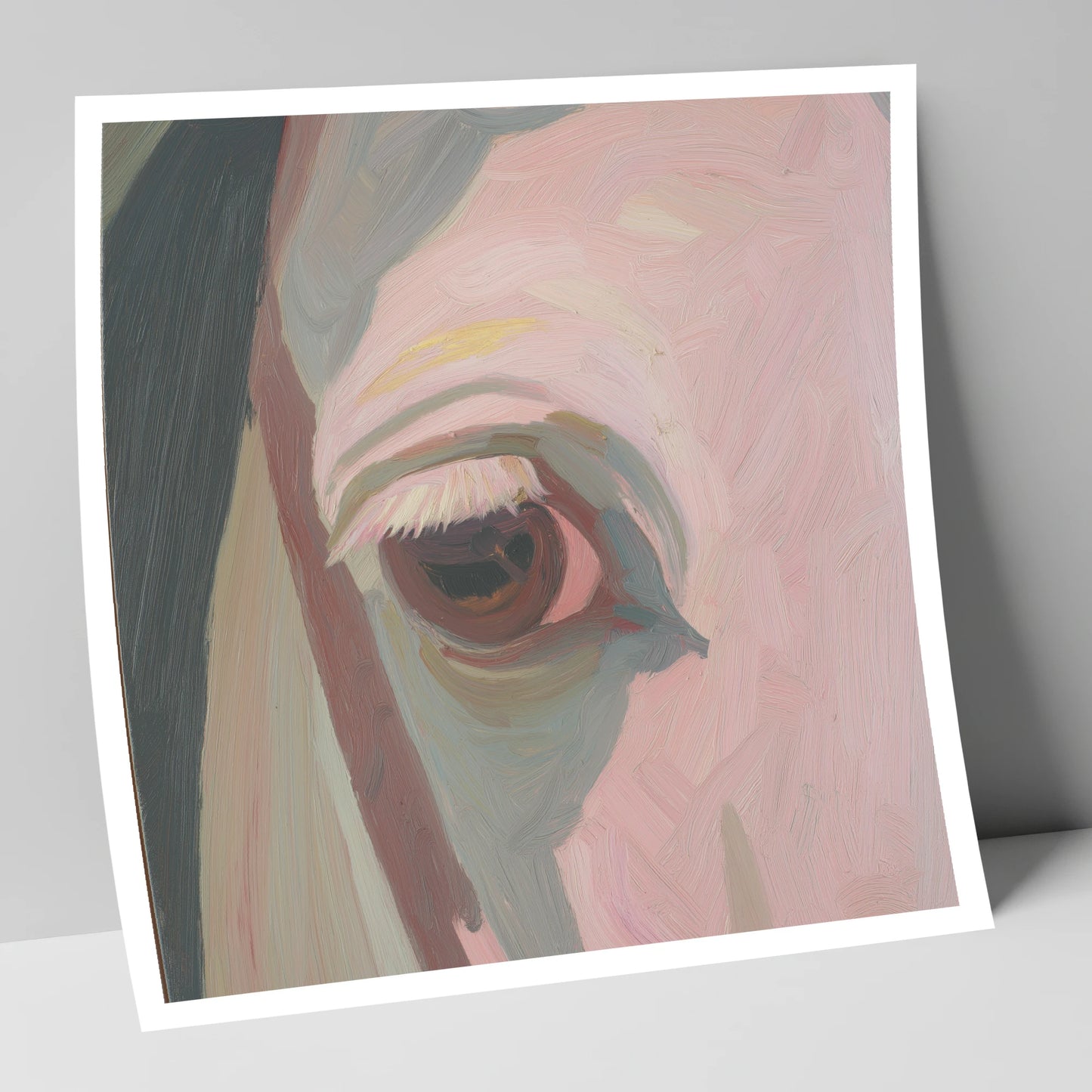A Gentle Gaze horse portrait art print
