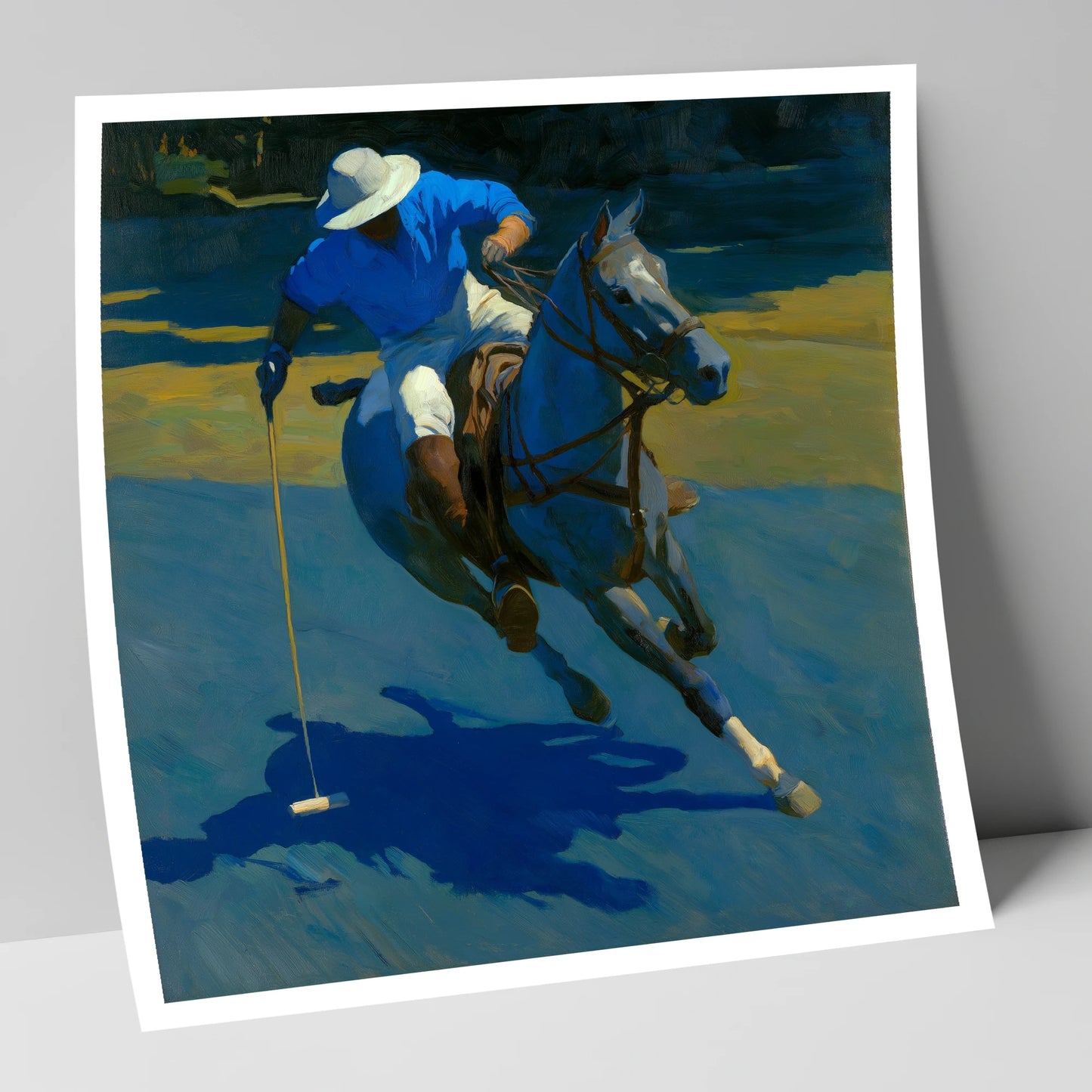 Sunlit Polo Run polo horse art print