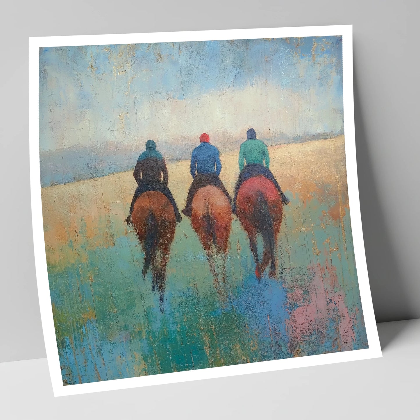 The Morning String racing horse art print