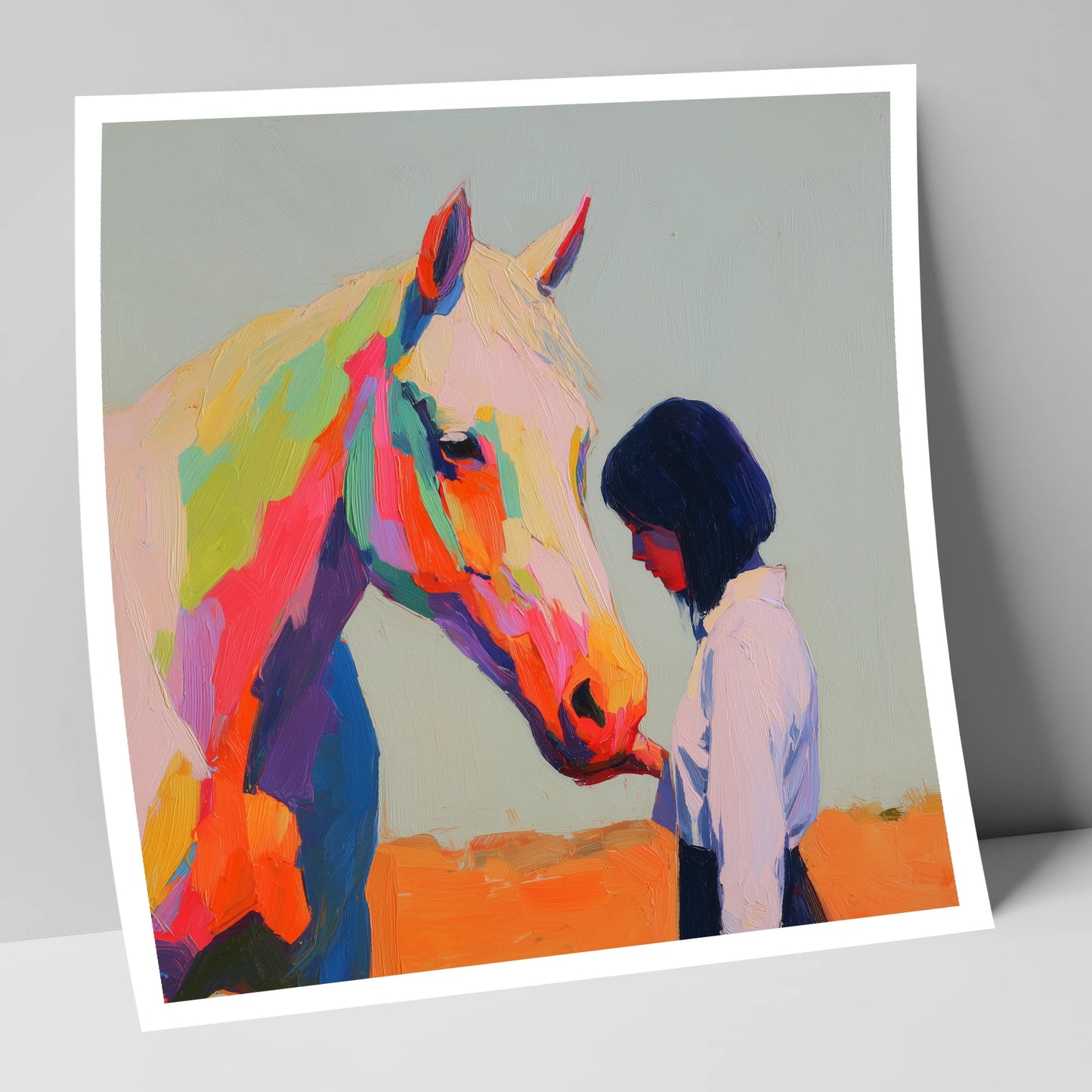 Vivid Connection horse & rider art print