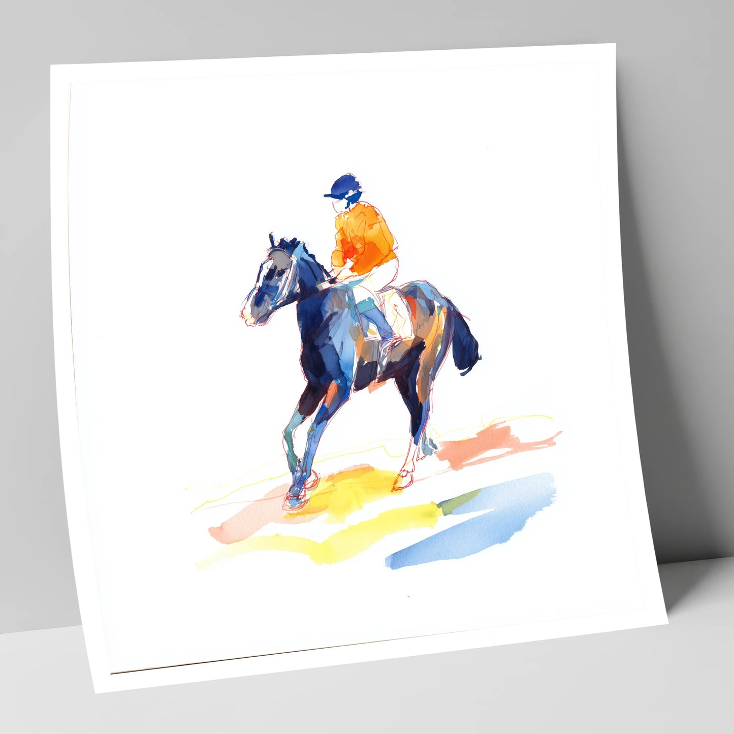 Vivid Racing Colours racing horse art print