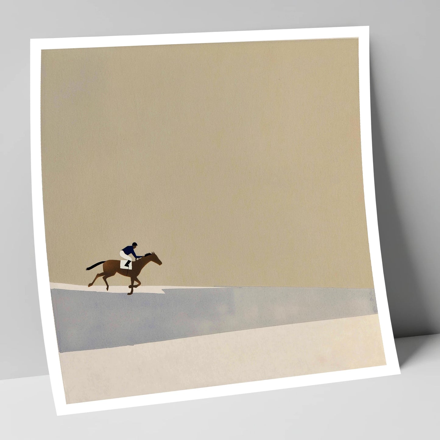 Morning On The Gallops racing horse art print