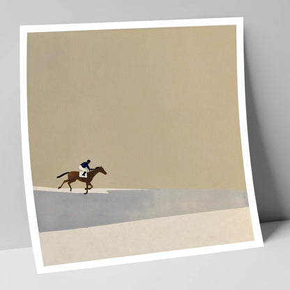 Morning On The Gallops racing horse art print