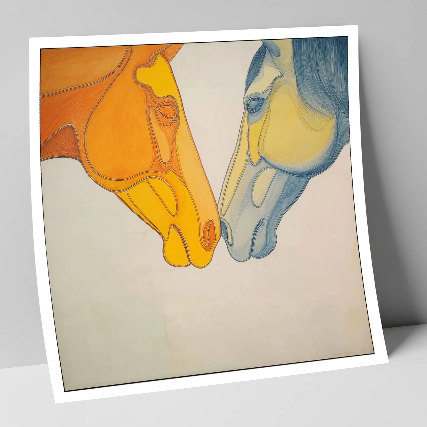 Flowing Connection horse portrait art print