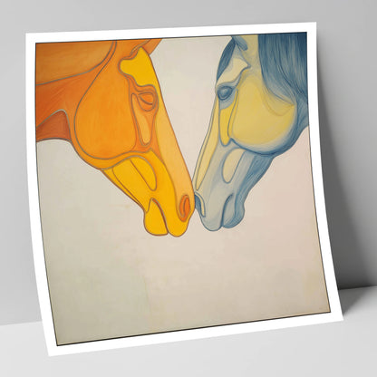 Flowing Connection horse portrait art print