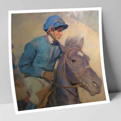 The Cerulean Silks racing horse art print