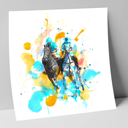 Mid-Chukka Clash polo horse art print