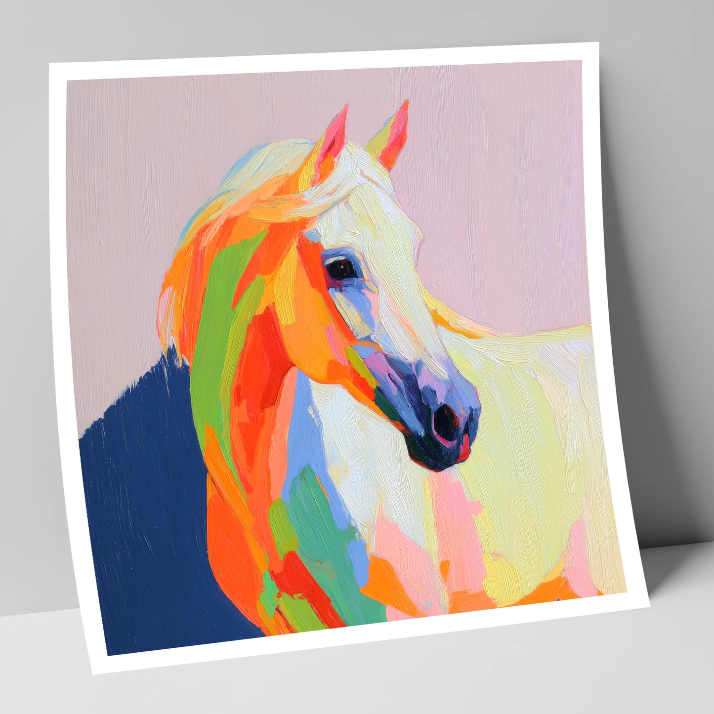 Vivid Equine Profile horse breed art print