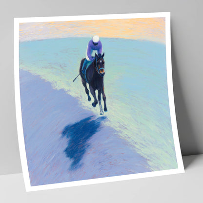 Morning On The Gallops racing horse art print