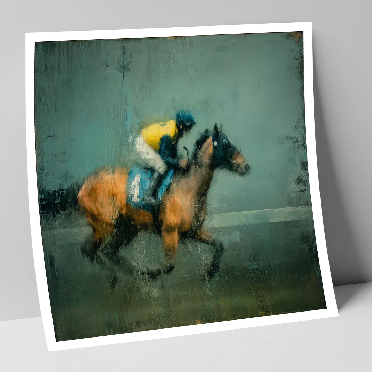 Out of the Shadows racing horse art print