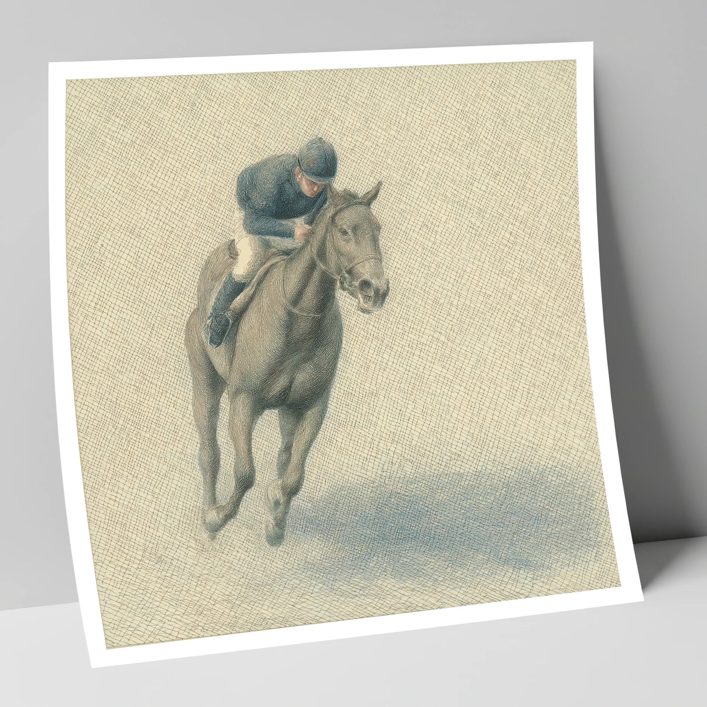 Steady Stride racing horse art print