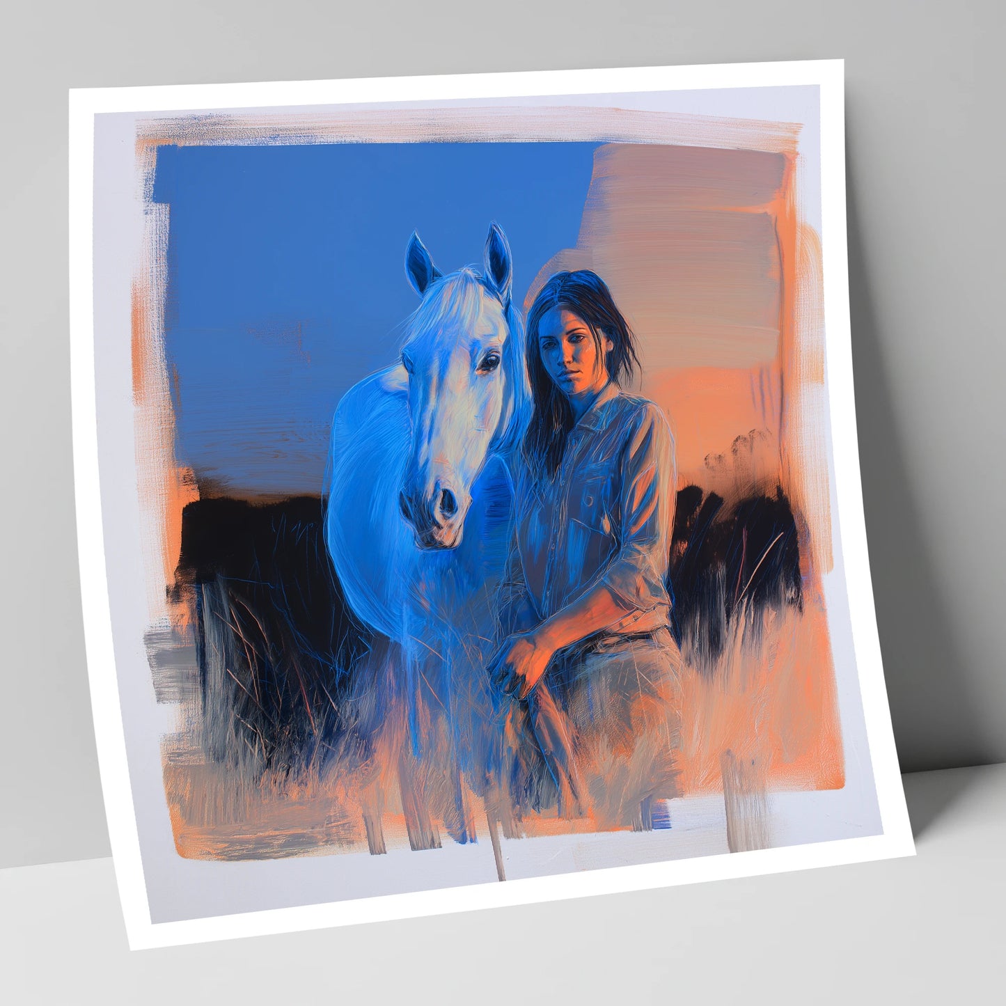 The Silent Connection horse & rider art print