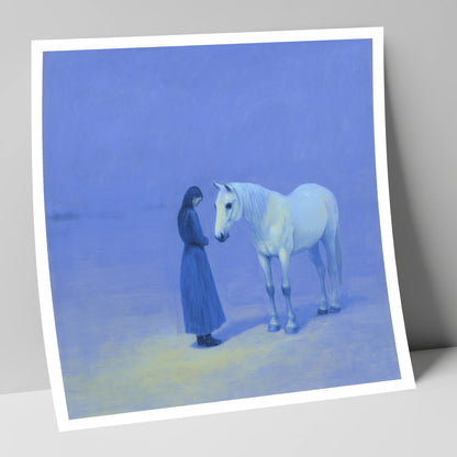 The Quiet Hour horse & rider art print