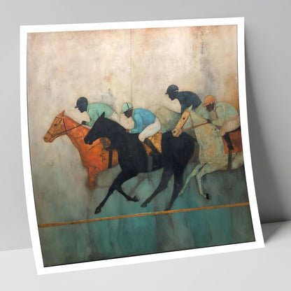 The Golden Furlong racing horse art print