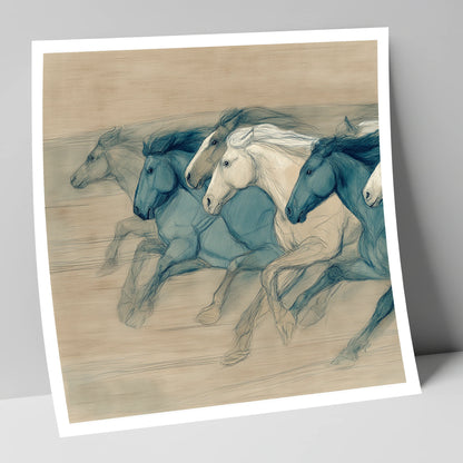 Rhythm of the Herd wild horses art print