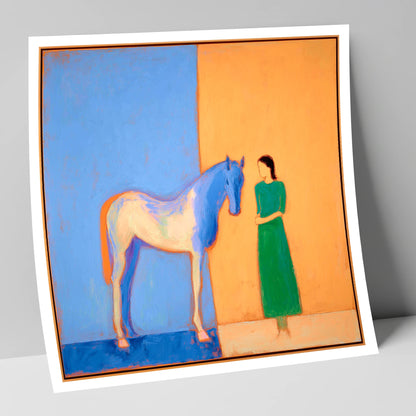 The Silent Bond horse & rider art print