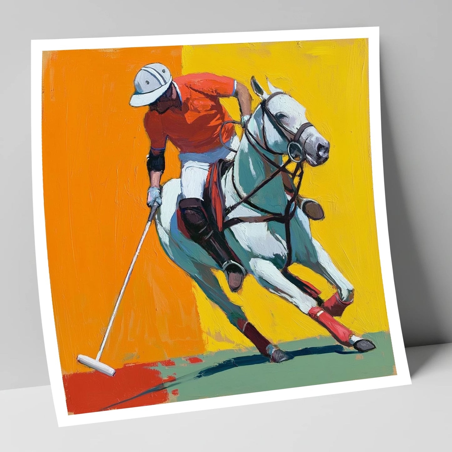 Mid-Swing Momentum polo horse art print